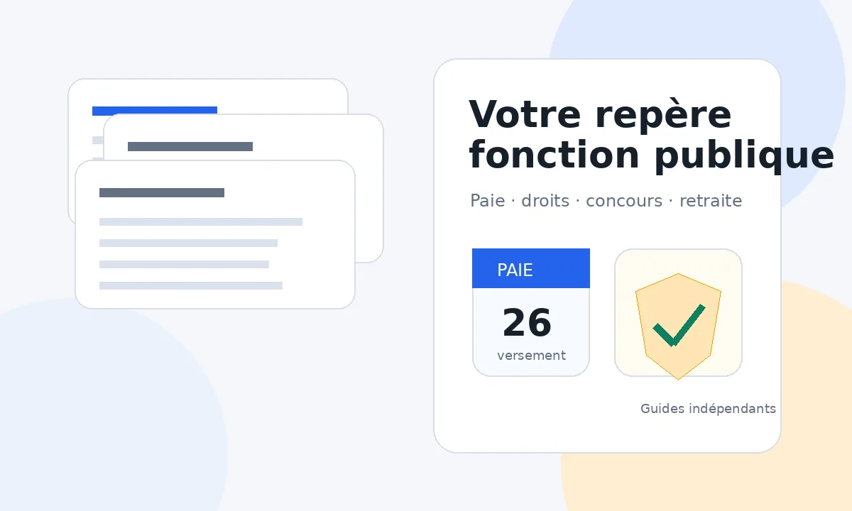 Illustration éditoriale sur les repères de la fonction publique